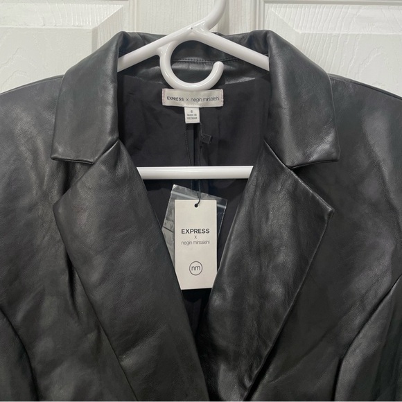 Express Vegan Leather Blazer Dress by Negin Mirsalehi - Picture 3 of 14